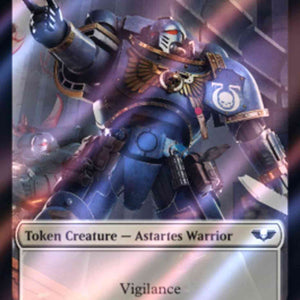 Astartes Warrior Token (01) // Robot Token (23) [Universes Beyond: Warhammer 40,000: Tokens] [Surge Foil]