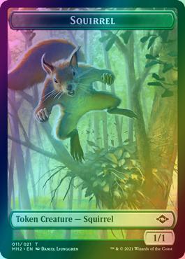 Beast Token (09) // Squirrel Token (11) [Modern Horizons 2 Tokens] [Foil]