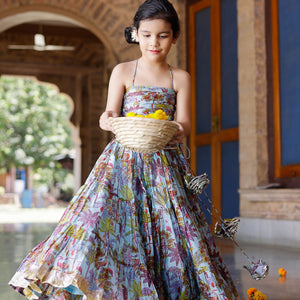 Avisa Chanderi Lehenga Set