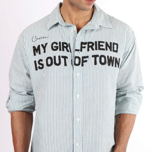MY GIRLFRIEND IS OUT OF TOWN SHIRT