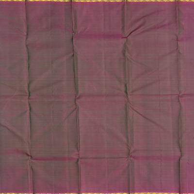 Blue Handloom Kanchipuram Silk Saree With Checks