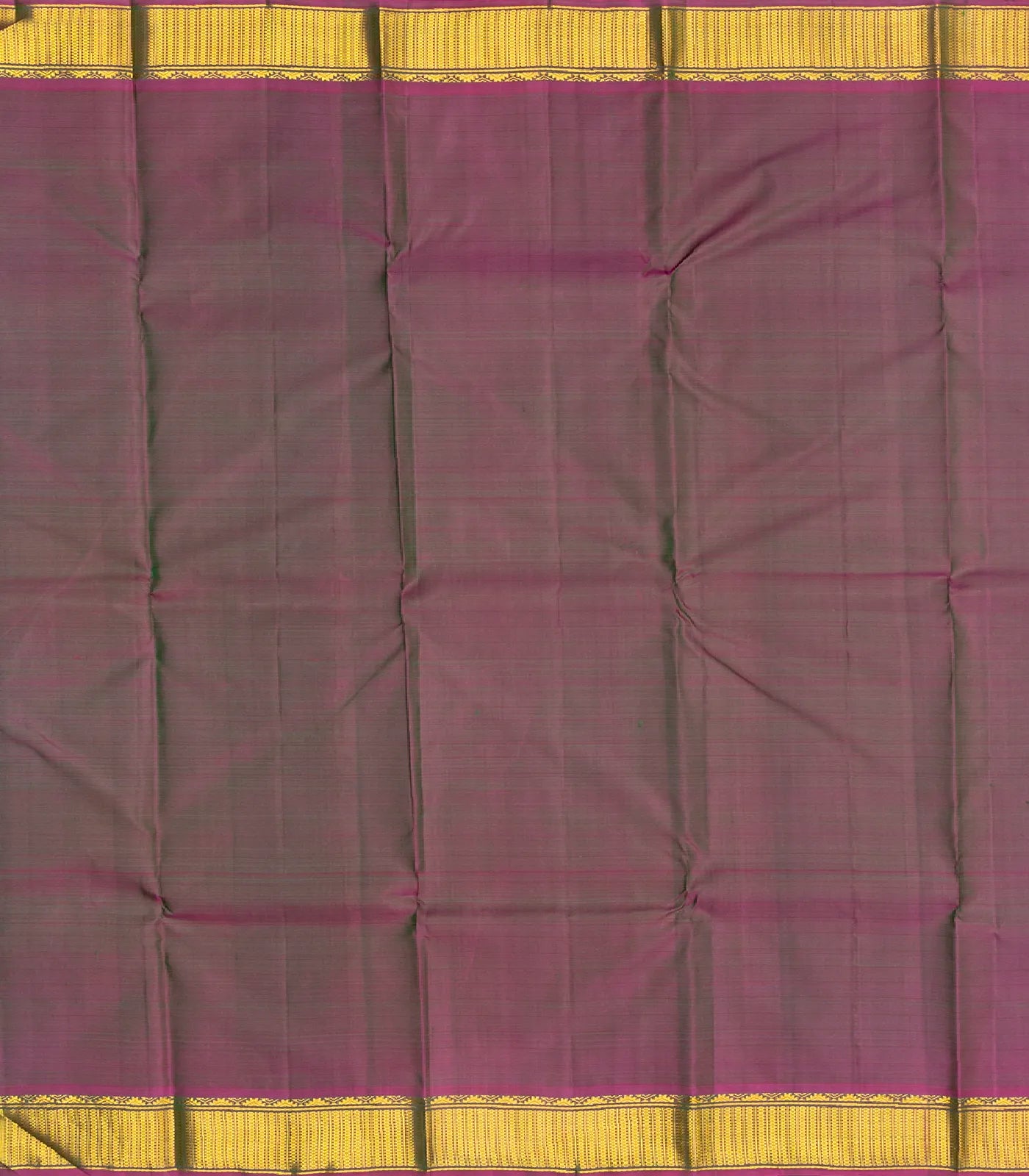 Blue Handloom Kanchipuram Silk Saree With Checks