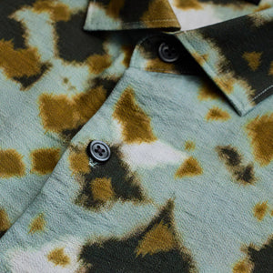 Green Textured Abstract Shirt