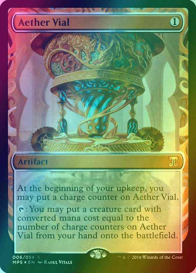 Aether Vial [6] [Masterpiece Series] [Kaladesh Inventions] [Foil]