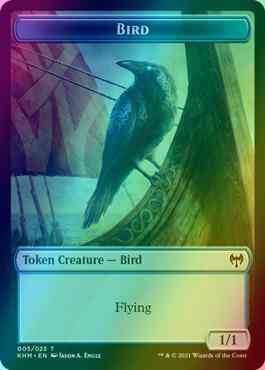 Bird Token (05) // Treasure Token (19) [Kaldheim Tokens] [Foil]