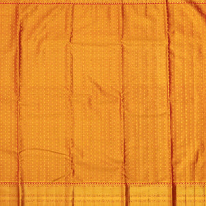 Gold Handloom Kanchipuram Tissue Silk Saree With Meena Floral Motifs