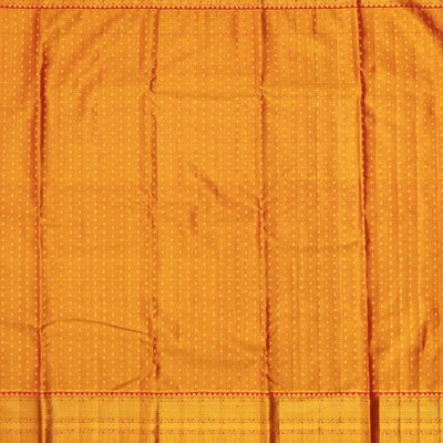 Gold Handloom Kanchipuram Tissue Silk Saree With Meena Floral Motifs