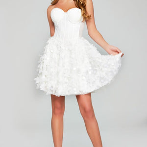 Jovani 38248 Sweetheart Neckline Short Cocktail Dress