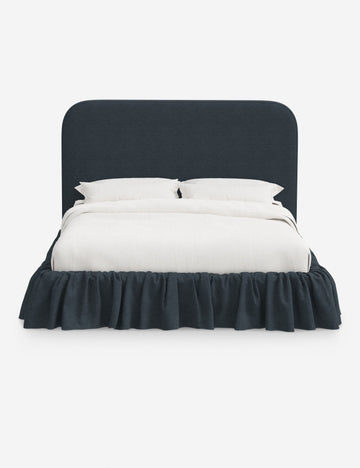 Navy Linen Weave