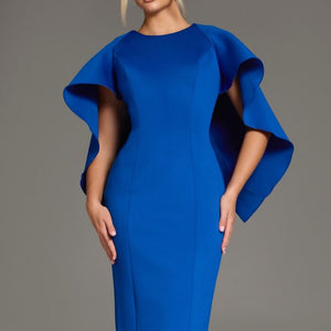 Jovani 38824 Short Flutter Sleeve Cocktail Dress