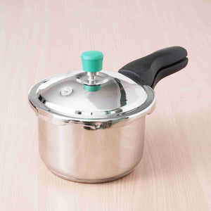 QuicKooker Stainless Steel Pressure Cooker, Premium Quality, Tri-ply (3 Layer) Heavy Bottom, 100% Safe, ISI Certified, 3 Yr Warranty, Induction & Gas, 3/4.5L
