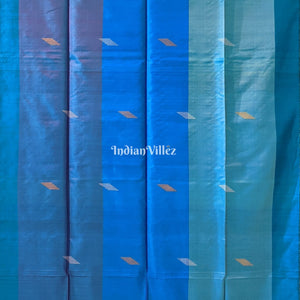 Multicolored Handwoven Soft Silk Saree