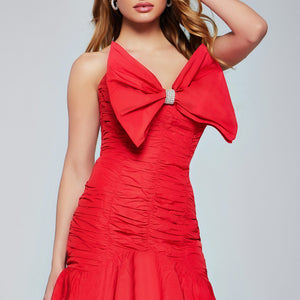 Jovani 39091 Short Pleated Cocktail Dress