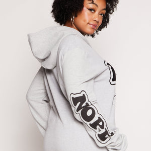Plus Size Nope Not Today Graphic Pullover Hoodie
