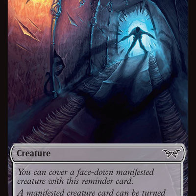 Beast Token (03) // Manifest Token (18) [Duskmourn: House of Horror: Tokens] [Non-Foil]