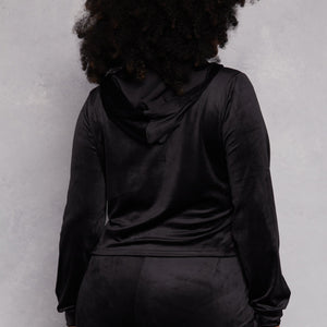 Plus Size Iris Velour Hooded Sweatshirt