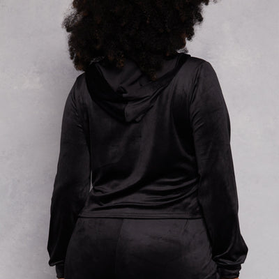 Plus Size Iris Velour Hooded Sweatshirt