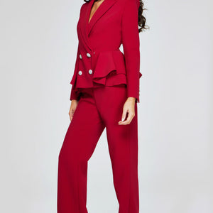 Jovani 39374 Long Pleated Formal Jumpsuit