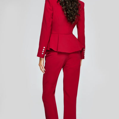 Jovani 39374 Long Pleated Formal Jumpsuit