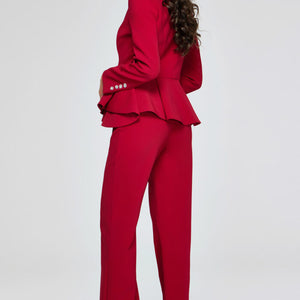 Jovani 39374 Long Pleated Formal Jumpsuit