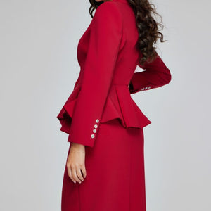 Jovani 39375 Knee Length Two Piece Layered Cocktail Dress