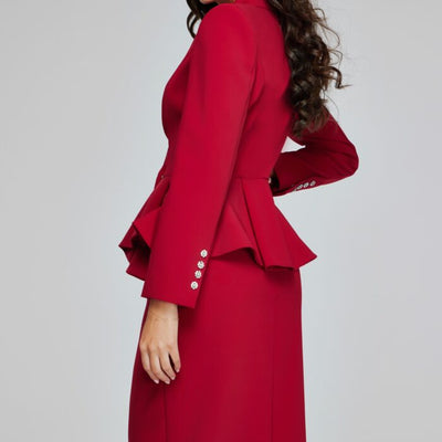 Jovani 39375 Knee Length Two Piece Layered Cocktail Dress