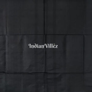 Black White Odisha Ikat Pasapali Bichitrapuri Silk Saree