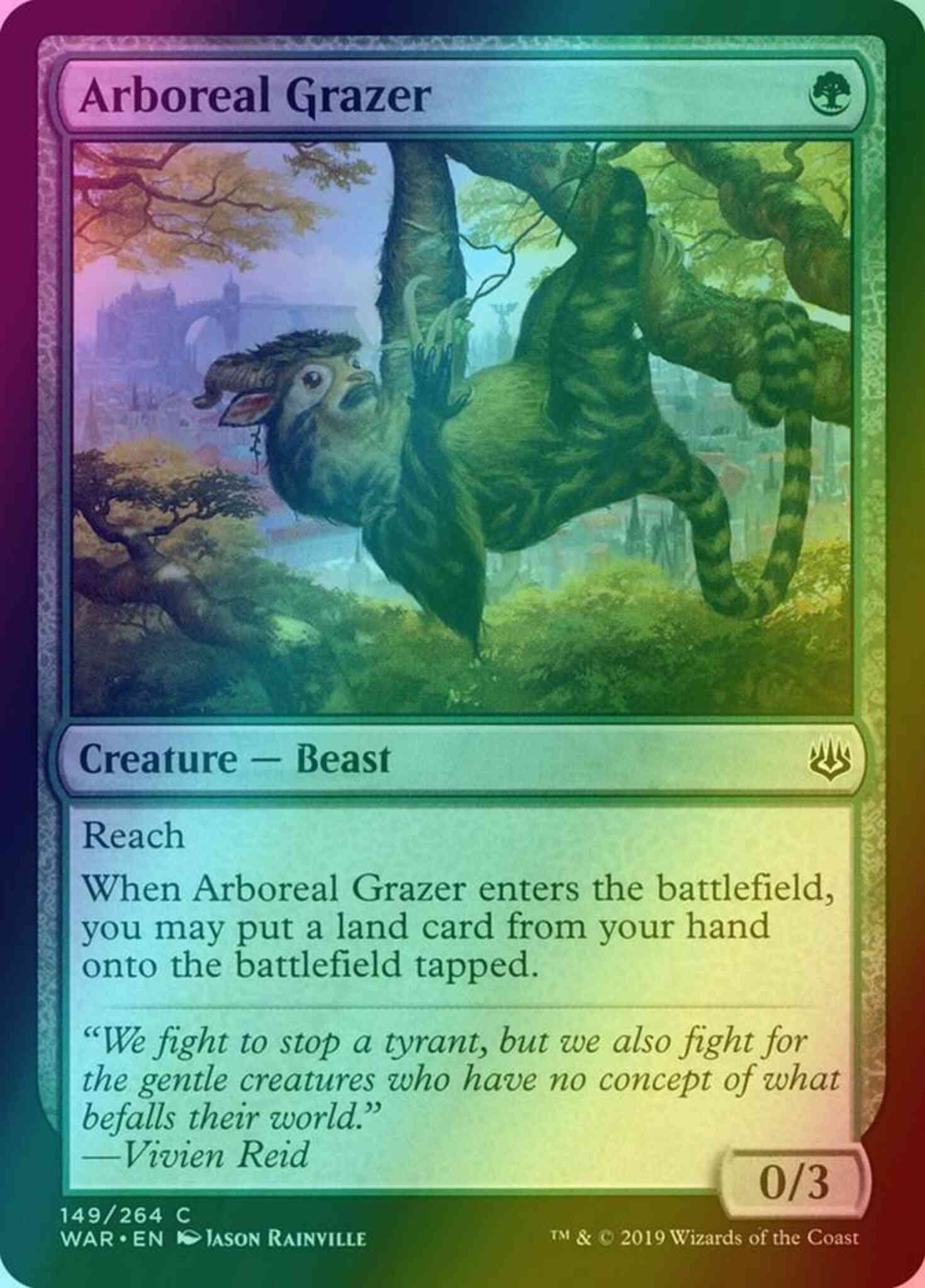 Arboreal Grazer [149] [War of the Spark] [Foil]