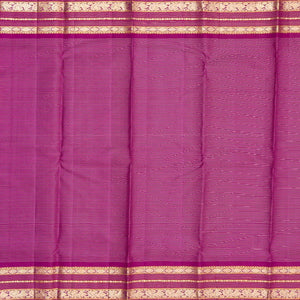 Multi Colour Handloom Kanchipuram Korvai Silk Saree With Checks