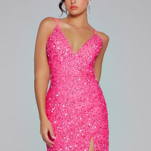 Jovani 39630 Fitted Sequin Homecoming Cocktail Dress