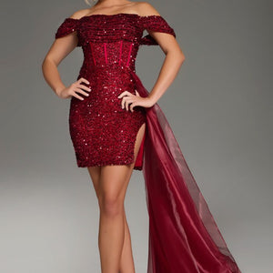 Jovani 39632 Short Sequin Mini Formal Prom Dress