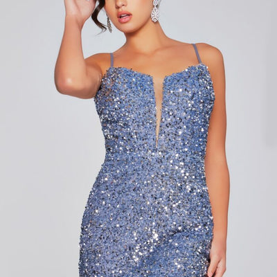 Jovani 39635 Homecoming Short Sequin Cocktail Dress