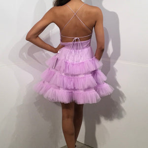Ruffled Short Sleeveless A-line Dress by Jovani 39656