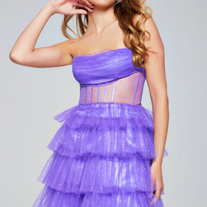 Jovani 39666 Homecoming Short Sequin Corset Cocktail Dress