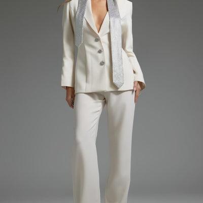 Jovani 39726 Long Beaded Blazer Top Formal Pant Suit