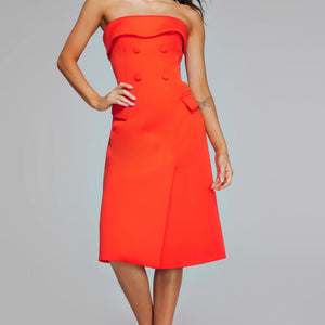 Jovani 39743 Tea Length Formal Dress