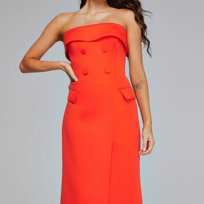 Jovani 39743 Tea Length Formal Dress