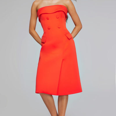 Jovani 39743 Tea Length Formal Dress