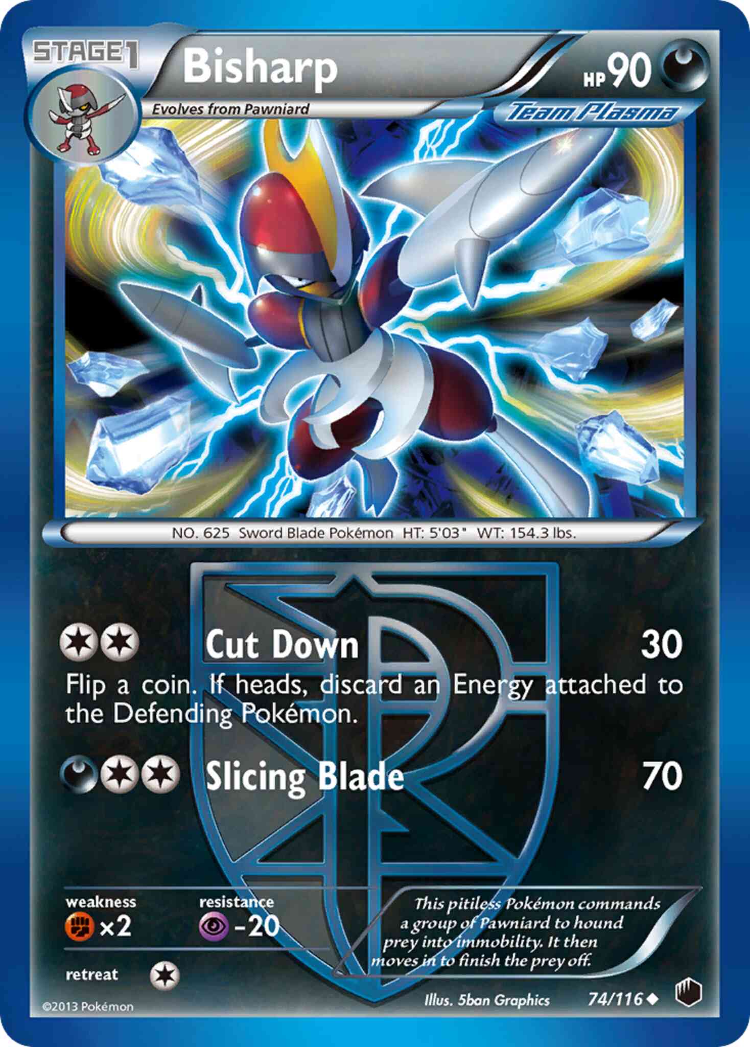 Bisharp - 74/116 - Uncommon [bw9-74] [Reverse Holo]