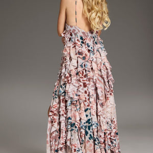 Jovani 39822 Long Ruffle Formal Prom Dress