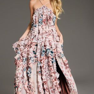 Jovani 39822 Long Ruffle Formal Prom Dress