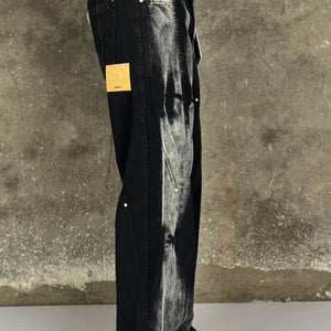 Waves Panelled-Shibori Black