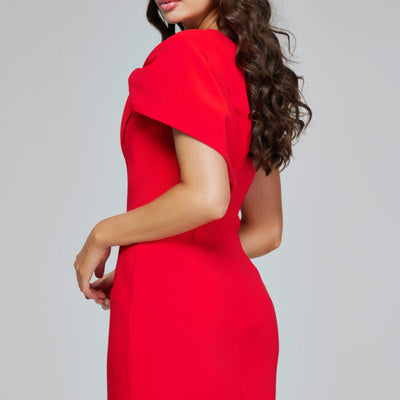 Jovani 39972 Short Draped Fit Cocktail Dress