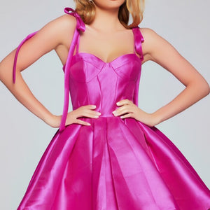 Jovani 39979 Homecoming A Line Pleated Short Cocktail Dress