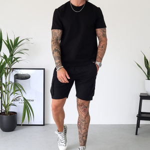 CAPO Lightweight Black Cargo Shorts