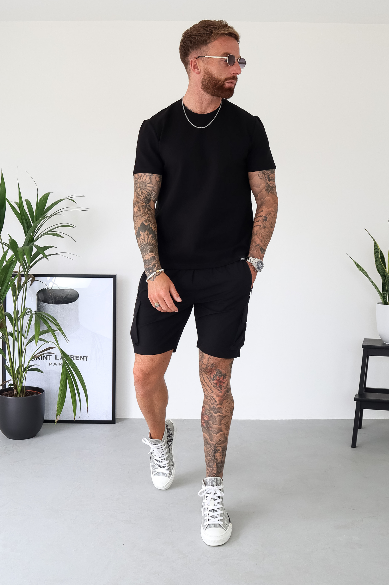 CAPO Lightweight Black Cargo Shorts