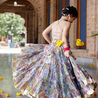 Avisa Chanderi Lehenga Set