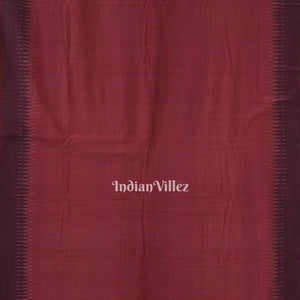 Red Odisha Ikat Sambalpuri Pure Cotton Saree