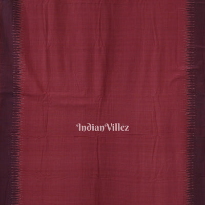 Red Odisha Ikat Sambalpuri Pure Cotton Saree
