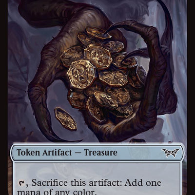 Angel Token (02) // Treasure Token (15) [Duskmourn: House of Horror: Commander: Tokens] [Non-Foil]